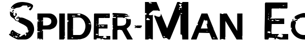 Spider-Man Eclipse font preview